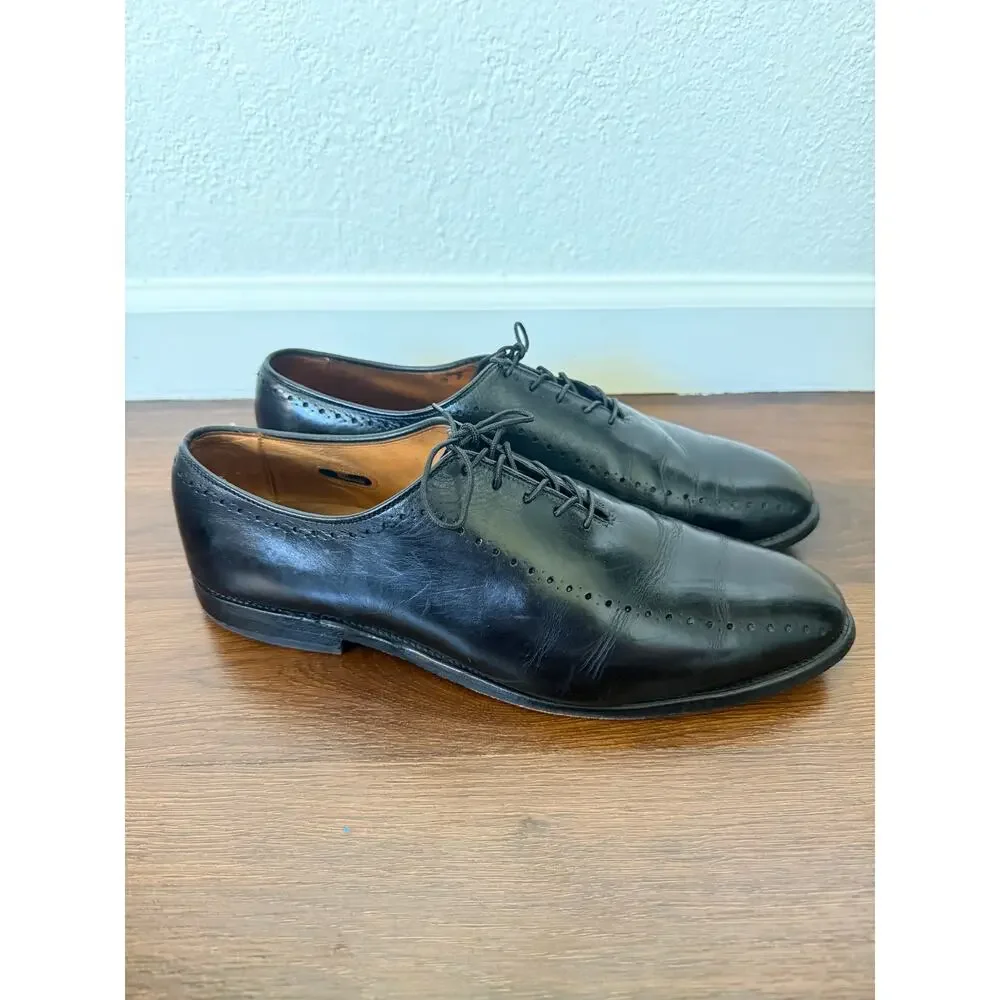 Allen Edmonds Hastings Black Leather Oxford Sz 10.5 Formal Classic
